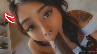 Spo0pykitten Sucking A Big Black Cock Pov Onlyfans Leaked Video