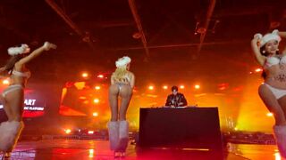 Clubsupermoon Fly With Me Christmas Party Strip Dancing On Public Stage Video