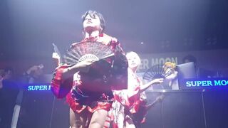 Clubsupermoon Fly With Me Chick Wearing Kimono Striptease Dancing Video