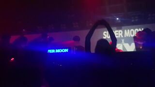 Clubsupermoon Fly With Me Babes In Red Stripe Lingerie Striptease Dancing For Their Fans Video