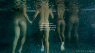 Ae.thai,morenamitch,naughty_dreams And Tastymazevip Naked In Pool Showing Their Cute Asian Booties Onlyfans Leaked Video