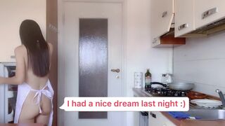 Thejessiejiang Cutie Fully Naked Wearing Only Apron Making Her Breakfast Asian Leaked Video
