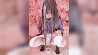 Xidaidai Cosplay Babe Peeing In Her Tea Leaked Porn Video