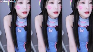 Kohyeji Cosplay As Overwatch D.va Cute Dance Showing Her Nice Booty Afreecatv Stream Leaked Video