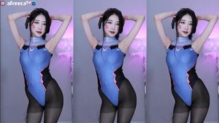 Kohyeji Cosplay As Overwatch D.va Cute Dance Showing Her Nice Booty Afreecatv Stream Leaked Video