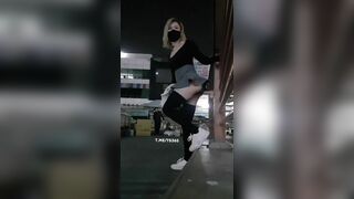 Asian Whore Stick Dildo In Public Warehouse And Fuck Her Pussy Leaked Video
