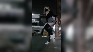 Asian Whore Stick Dildo In Public Warehouse And Fuck Her Pussy Leaked Video