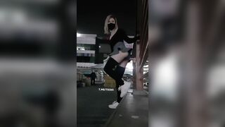 Asian Whore Stick Dildo In Public Warehouse And Fuck Her Pussy Leaked Video