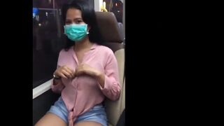 Busty Asian Chick Flash Her Boobs In Bus Leaked Video