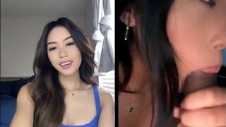 Gorgeous Asian Insta Model Gives Sloppy Blowjob Cam Leaked Video