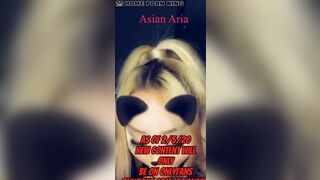 Pretty Asian Blonde Gives Deep Blowjob Cam Video