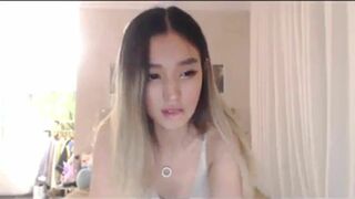 Cute Asian Teen Strip Teasing In Live Stream Cam Video