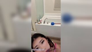 Hahahnancyy Erotic Asian Babe Sucking a Dildo Sensually Onlyfans Video