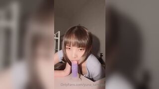 Yuna Tamago_zz Asian Doll Sucking A Dildo Onlyfans Video