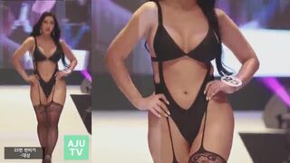 Busty Hot Asian Model babes In Lingerie Showing Off Video