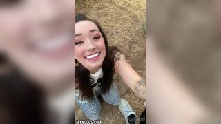 CarlyBell Horny Girl Wants Cock And Sucks it In Outdoor Onlyfans VIdeo