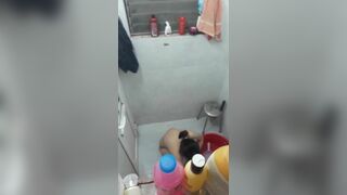 Cute Asian Girl Taking Off Her Clothes In The Bathroom Hidden Cam Video