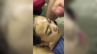 Amateur Asian Filled Her Face With Cum Facial Video