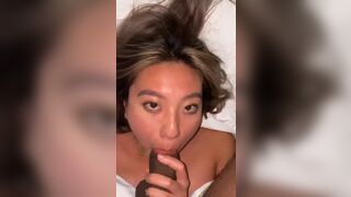 Cute Asian Gf Gets a Big Fat Cock In Her Mouth Leaked Cam Video
