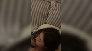 Sleeping Asian Beauty Gets Load of Cum on Her Face Video