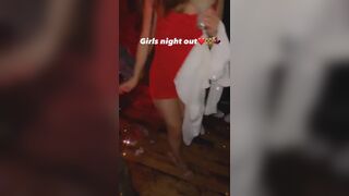 Asian Naughty Party Girl Showing Off her Booty On Mirror Video