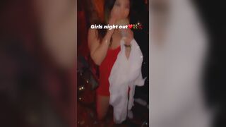 Asian Naughty Party Girl Showing Off her Booty On Mirror Video