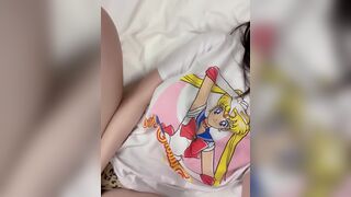 Cutest Asian Babe Teasing With Her Pussy And Tits Solo In Room Video