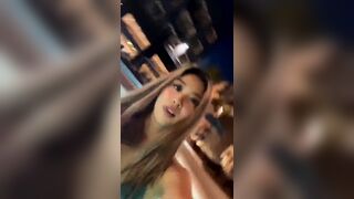 Sexy Asian Babe Showing Off on a Pool Party Video