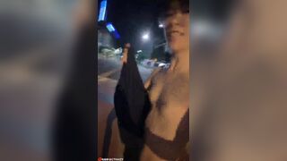 Asian Slutty Girl Walking Nude In Public Video