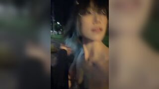 Asian Slutty Girl Walking Nude In Public Video