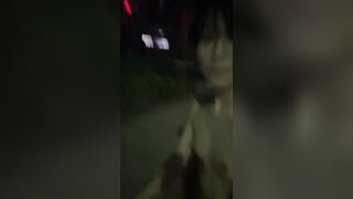 Skinny Asian Slut Exposing her Nude Body In the Public Video