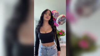 Sexy Asian Cutie With Big Boobies Dancing While Showing her Bouncy Tits Video