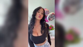 Sexy Asian Cutie With Big Boobies Dancing While Showing her Bouncy Tits Video
