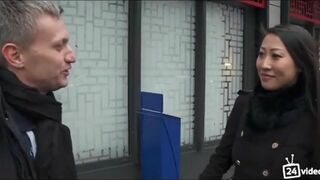 Pretty Asian Slut With Nice Tits Getting Hardcore Fuck By Huge Cock Video