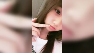 Sexy Asian Cutie Showing Off Video