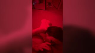 Asian hot Girl Giving Head On a Red room Video