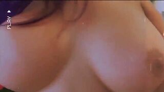 Pretty Busty Asian Showing her Big Boobs and Huge Booty On Cam Video