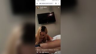 God's Bitch Asian Gf Getting Her Bf Hard Dick In her Mouth On a Live Onlyfans Video