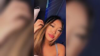 Cute Asian With Pretty Lips Teases Her Fans Video