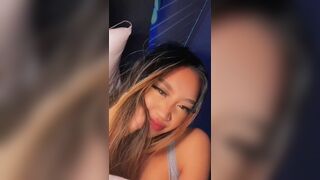 Cute Asian With Pretty Lips Teases Her Fans Video