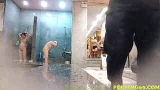 Asian Milfs Gets Exposed To a Hidden Cam In the Bathroom Video