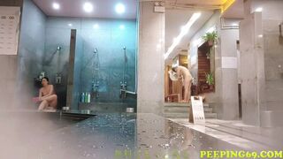 Asian Milfs Gets Exposed To a Hidden Cam In the Bathroom Video