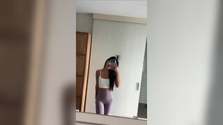 Wild Skinny Asian Showing Off In Tight Pants Video