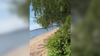 Tattooed Asian Getting Banged In Beach Video