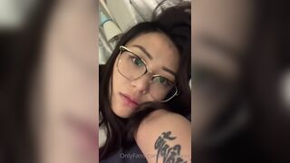 Livingluxxx Nerdy Asian With Big Booty Bouncing on a Dildo Onlyfans Video