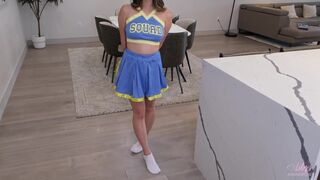 Cute Asian Cheerleader Giving an Hot Footjob Video