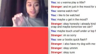 Pretty Asian Lesbian Girl Pleasing Her Pussy On Omegle Live Video