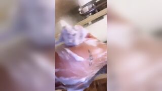 Sexy Asian Babe Showing Off Her Hot Body While Showering Video