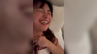 Asian Angel Getting Cumshot On Face Video