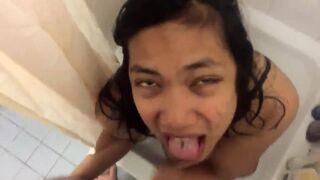 Asian Malaysian Gf Getting Huge Cumshot On Face Video